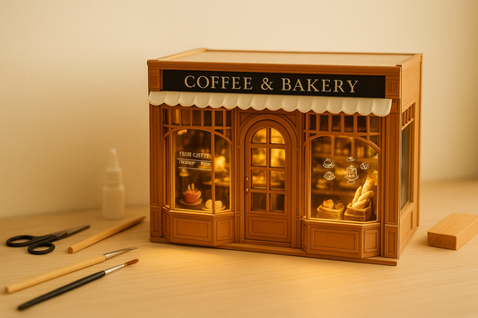 Secretive Lovely BAGEL&CHILL Mini Building House Kit